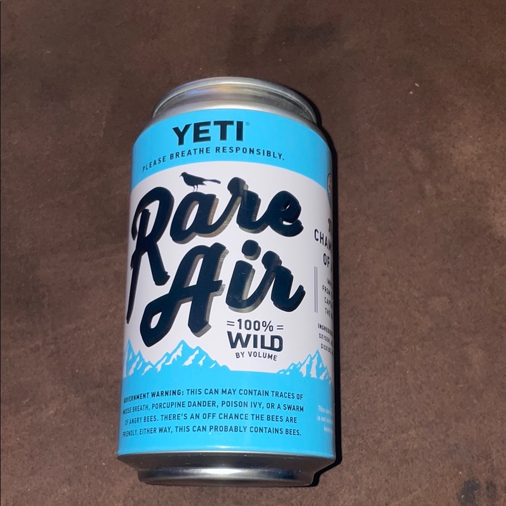 Yeti Rare Air Stash Can Limited Edition 12 oz Novelty Gag Gift